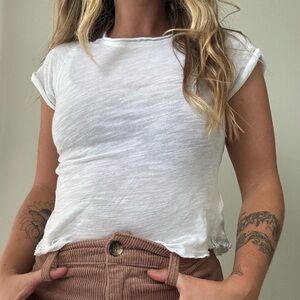 We the Free White T-shirt top - Size XS